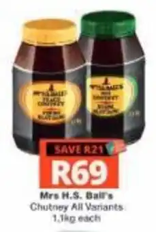 Checkers Hyper Mrs H.S. Ball's Chutney offer
