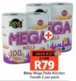 Checkers Hyper Dinu Mega Rolls Kitchen Towels offer