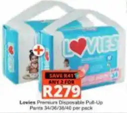 Checkers Hyper Lovies Premium Disposable Pull-Up Pants offer