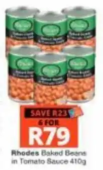 Checkers Hyper Rhodes Baked Beans in Tomato Sauce offer