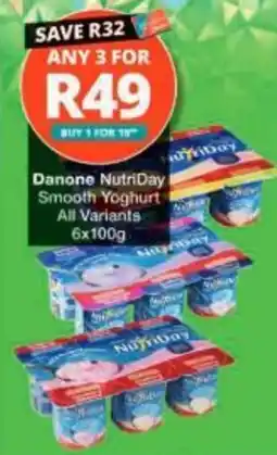 Checkers Hyper Danone NutriDay Smooth Yoghurt offer