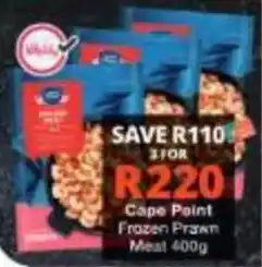 Checkers Hyper Cape Point Frozen Prawn Meat offer