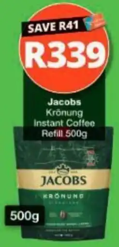 Checkers Hyper Jacobs Krönung Instant Coffee Refill offer