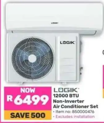 LOGIK 12000 BTU Non-Inverter Air Conditioner Set