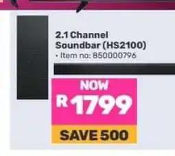 Game 2.1 Channel Soundbar (HS2100) offer