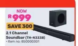 Game 2.1-Channel Soundbar (TH-N333B) offer