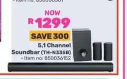 Game 5.1 Channel Soundbar (TH-N335B) offer