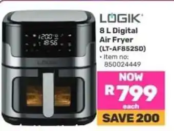 Game LOGIK 8 L Digital Air Fryer offer