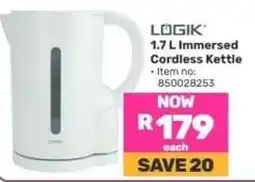 Game LOGIK 1.7 L Immersed Cordless Kettle offer