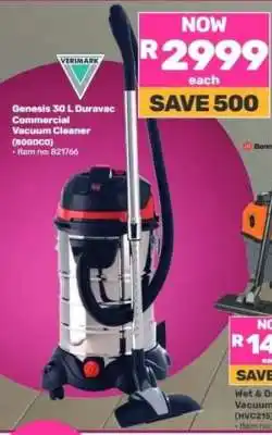 Game Genesis 30 L Duravac Commercial Vacuum Cleaner (809DC0) offer