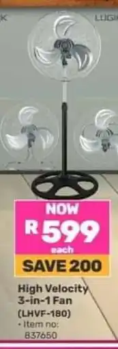 Game High Velocity 3-in-1 Fan (LHVF-180) offer