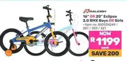 Game Raleigh 16 OR 20 Eclipse 2.0 BMX Boys OR Girls offer