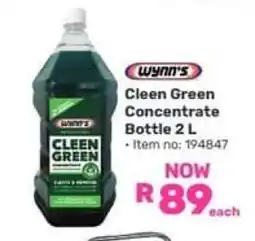 Game Wynn's Cleen Green Concentrate Bottle 2 L offer