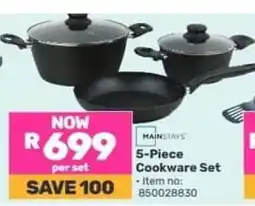 Game 5-Piece Cookware Set offer
