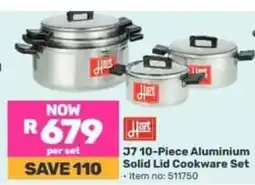 Game J7 10-Piece Aluminium Solid Lid Cookware Set offer