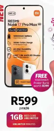 Vodacom REDMI Note 17 Pro Max offer