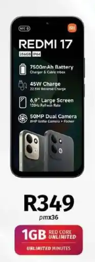 Vodacom REDMI 17 offer