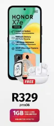 Vodacom HONOR X7e offer