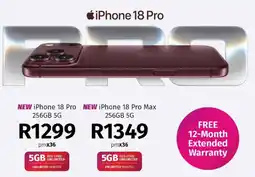 Vodacom iPhone 18 Pro offer