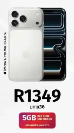 Vodacom iPhone 17 Pro Max 256GB 5G offer