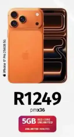 Vodacom iPhone 17 Pro 256GB 5G offer