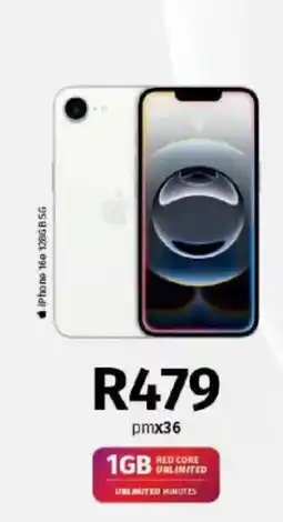 Vodacom iPhone 16e 128GB 5G offer
