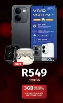 Vodacom vivo V80 Lite 5G offer