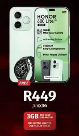 Vodacom HONOR 600 Lite offer