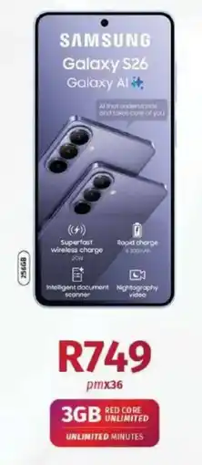 Vodacom SAMSUNG Galaxy S26 offer