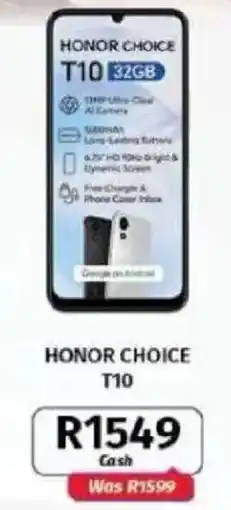 Vodacom HONOR CHOICE T10 offer