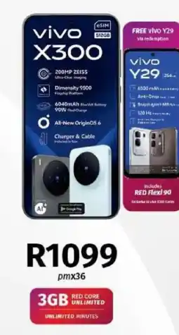 Vodacom vivo X300 offer