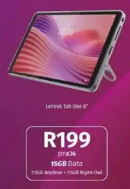 Vodacom Lenovo Tab One 8" offer