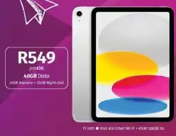 Vodacom iPad A16 Silver offer