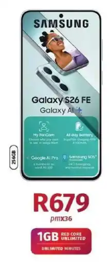 Vodacom Samsung Galaxy S26 FE offer