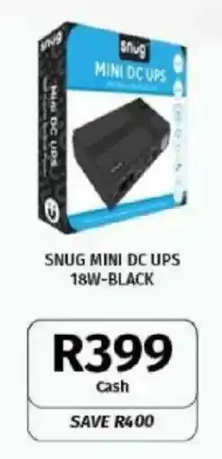 Vodacom Snug Mini DC UPS 18W-Black offer