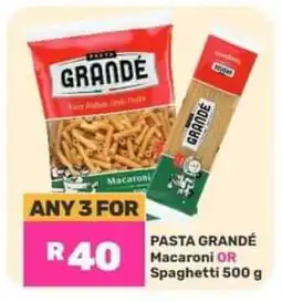Game Pasta Grandé Macaroni OR Spaghetti offer
