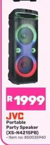Game JVC Portable Party Speaker offer