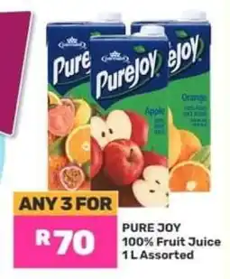 Game PURE JOY 100% Fruit Juice 1 L Assorted offer