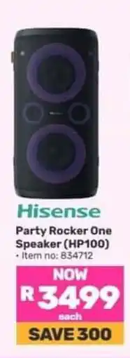 Game Hisense Party Rocker One Speaker HP100 offer