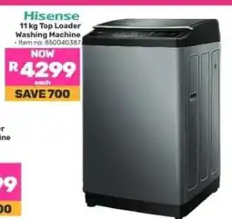 Game Hisense 11 kg Top Loader Washing Machine offer