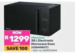 Game Hisense 28 L Electronic Microwave Oven (H28MOBS17) offer