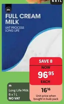 Makro m Full Cream Milk UHT Process Long Life offer