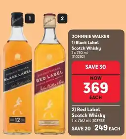 Makro Johnnie Walker Black Label Scotch Whisky offer