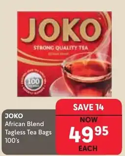 Makro JOKO African Blend Tagless Tea Bags offer