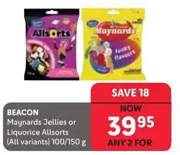 Makro Maynards Jellies or Liquorice Allsorts offer