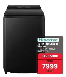 Makro Hisense 19 kg Top Loader Washer offer
