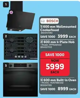 Makro BOSCH 600 mm Wallmounted Cookerhood offer