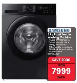 Makro SAMSUNG 9 kg Front Loader Washing Machine offer