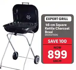 Makro Expert Grill 46 cm Square Kettle Charcoal Braai offer