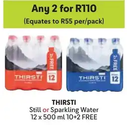 Makro Thirsti Still or Sparkling Water offer